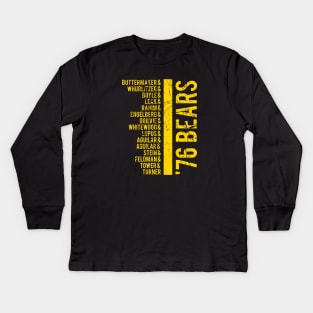 '76 Bears Lineup Kids Long Sleeve T-Shirt